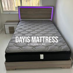 Bed Frame Full // Queen // Cama // Additional Mattress Price 