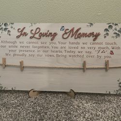 Wedding Remembrance Picture Holder  