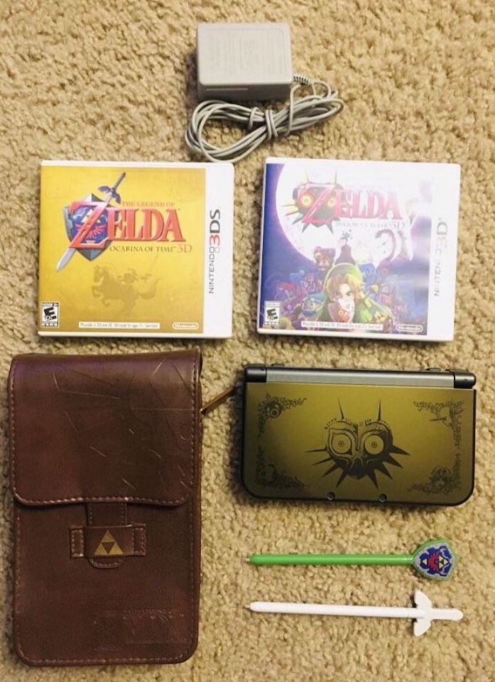 Nintendo New 3DS XL console The Legend of Zelda Majora's Mask w/pen