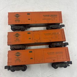 American Flyer #24403 & #923 #623 ILLINOIS CENTRAL IC Refrigerator Box Car