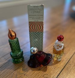 1970s Avon Cologne Christmas Bottles
