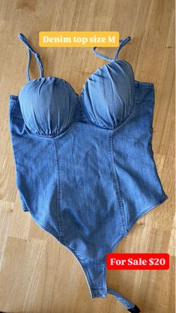 Denim top size M