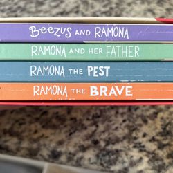 4 Ramona Books By Beverly Clearly