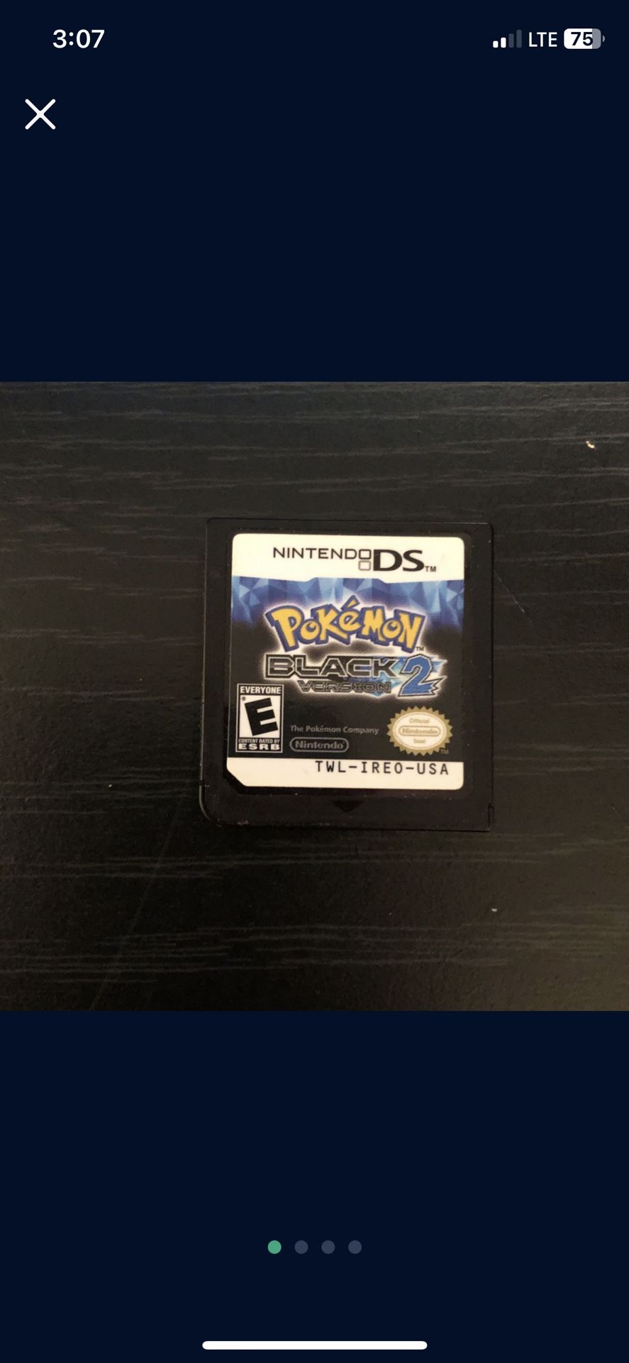 Pokemon: Black Version 2 (Nintendo DS) TESTED 100% Authentic Cartridge Game Only