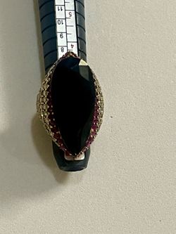 Antique large ring Garnet marquise stone size 8 details in photos pickup Gaithersburg md20877