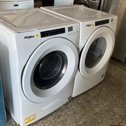 Whirlpool Front Load Washer And Electric Dryer Set 