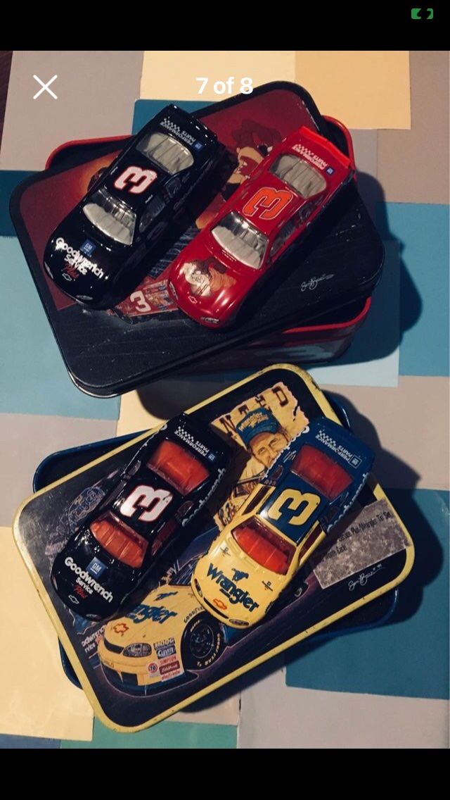 NASCAR 1:64 Earnhardt Cars Collectible Tins