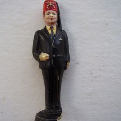 Vintage Shriners Man Figurine In Suit And Tie