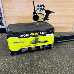 RYOBI RY40580 40V HP Brushless 18” Cordless Battery Chainsaw with 5.0 Battery and Charger