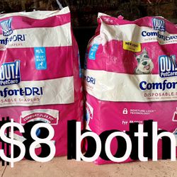 $8 Bundle of Out! Petcare Disposable Diapers pet training diapers
