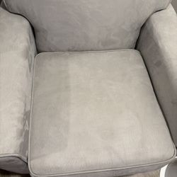 Pottery Barn, Light, Gray Rocking Chair