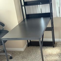 Computer Desk 47 inch with Storage Shelves