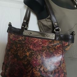 Patricia Nash Floral Leather Bag