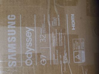 SAMSUNG Odyssey G7 C32G75T 32" (31.5" Viewable) QHD 2560 x 1440 (2K) 1ms GTG 240Hz, HDMI 2xDisplayPort, USB, G-Sync Compatible, Pivot, Swivel, Height