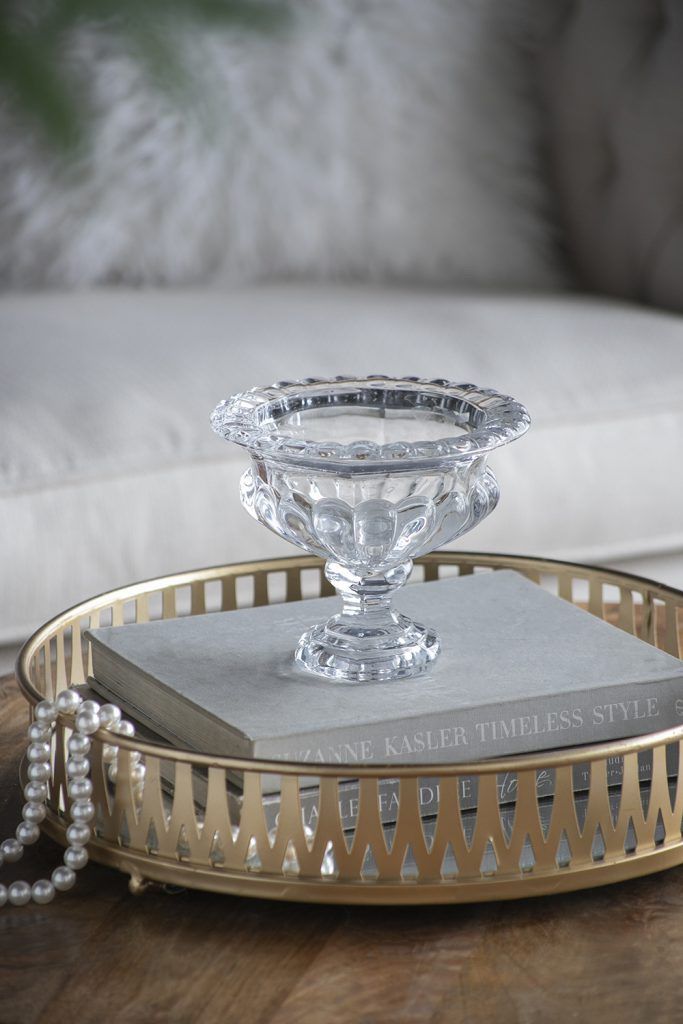 BRAND NEW D8x6" Omari Crystal Glass Display Bowl