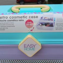 VTG 80's/90's Easy Home Retro Caboodles Makeup Cosmetics Caddy Case Very Clean