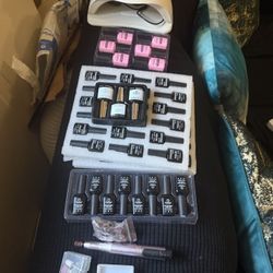 Gel Nail Full Kit And Gel And Dip Powder Colors