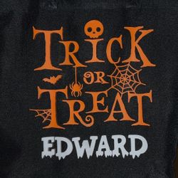 Personalized Trick Or Treat Tote Bag 