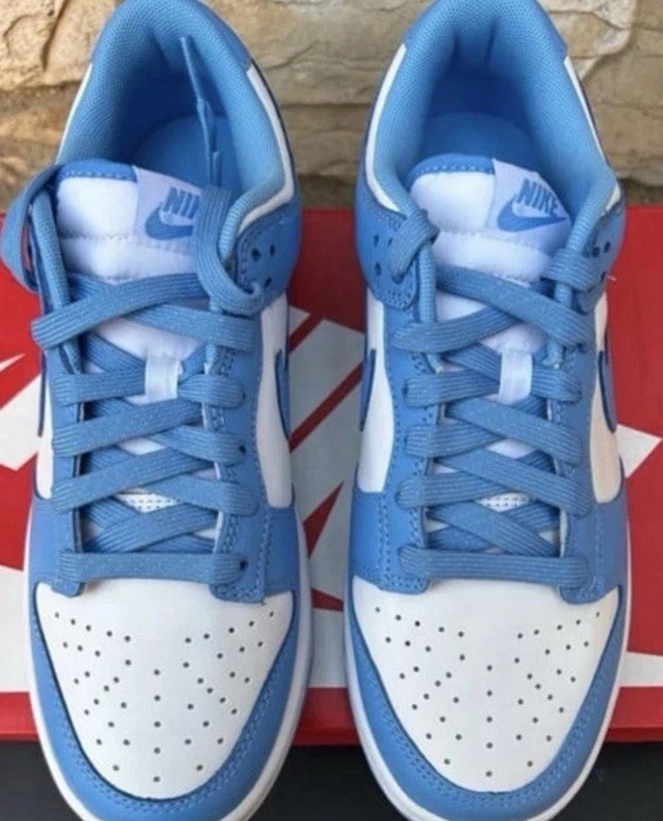 Blue And White Dunks