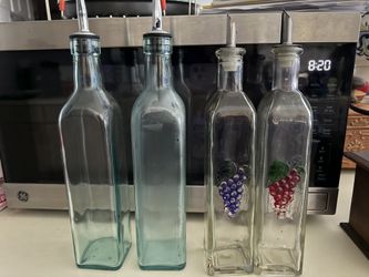 Oil And Vinegar Bottles Set Of 4
