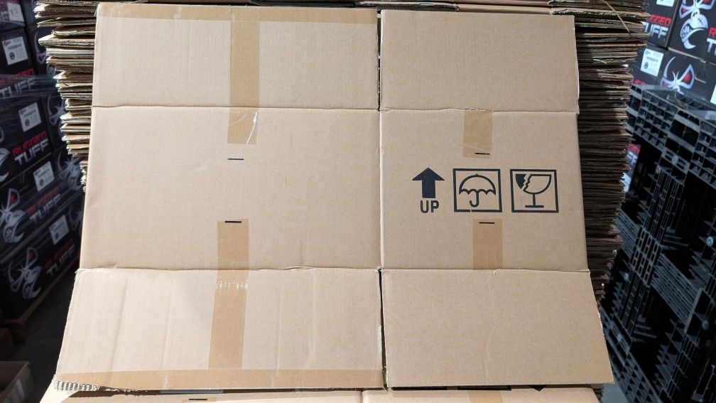 18x14x10 And 18x14x12 Boxes Thick Corrugated Heavy Duty Box Cardboard Scrap Paper Moving Retail Packing