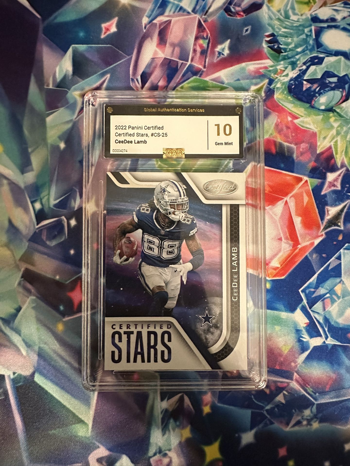 CeeDee Lamb Panini Certified Stars Gem Mint 10