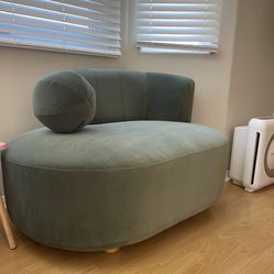 Better Homes & Gardens Velvet Chaise, Swivel Chair, and Footstool