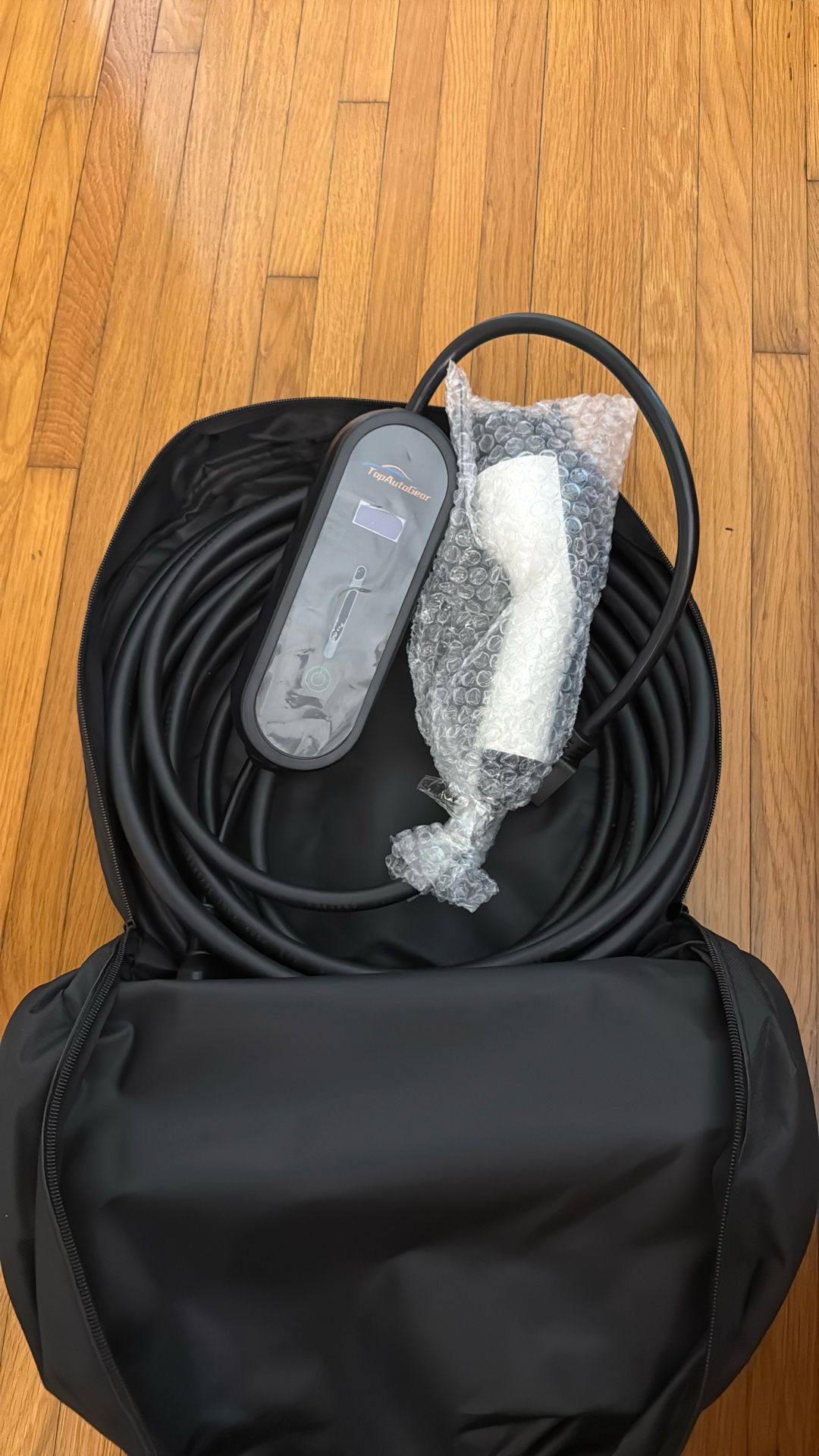 40FT Cable EV Charger Level 1 and Level 2 16 Amp EV Charging Station with NEMA5-15P & 6-20 Plug, Compatible with J1772 Electric Cars for Household Tra