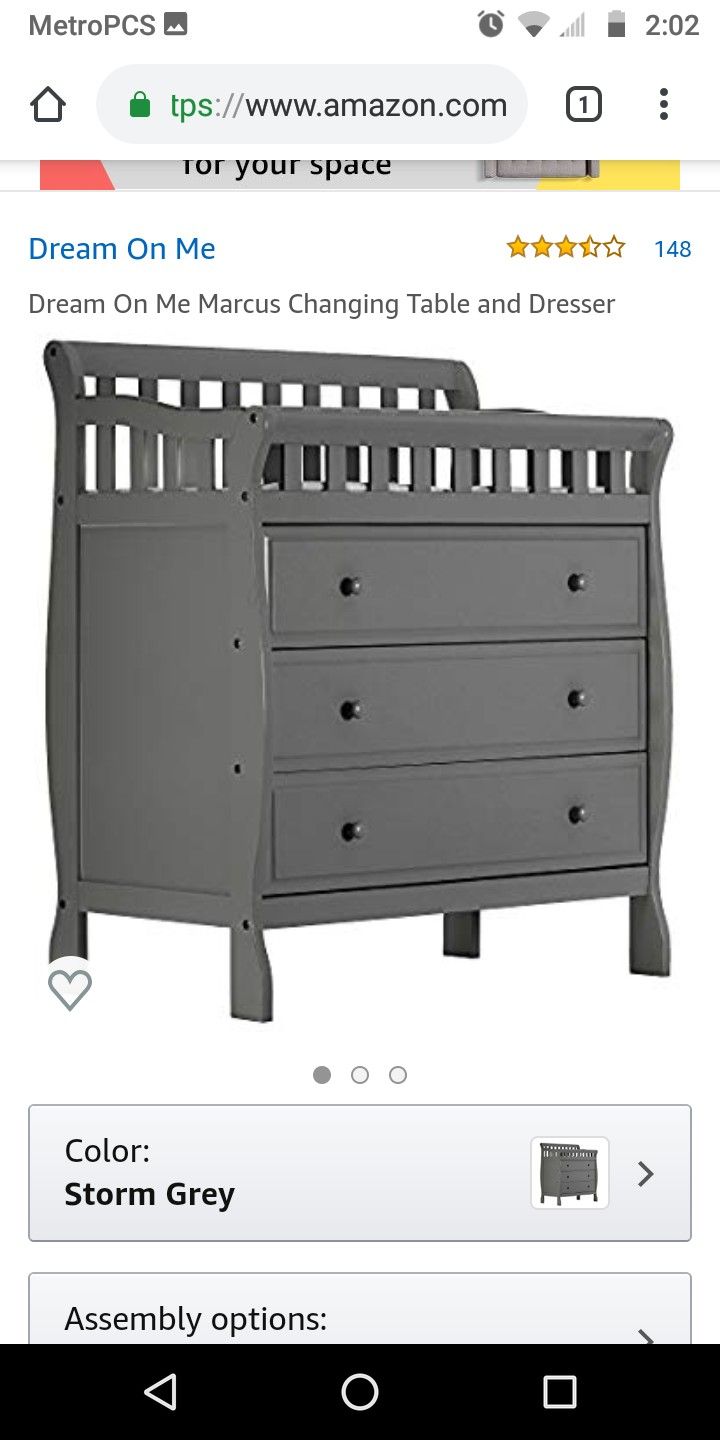 Changing Table and dresser