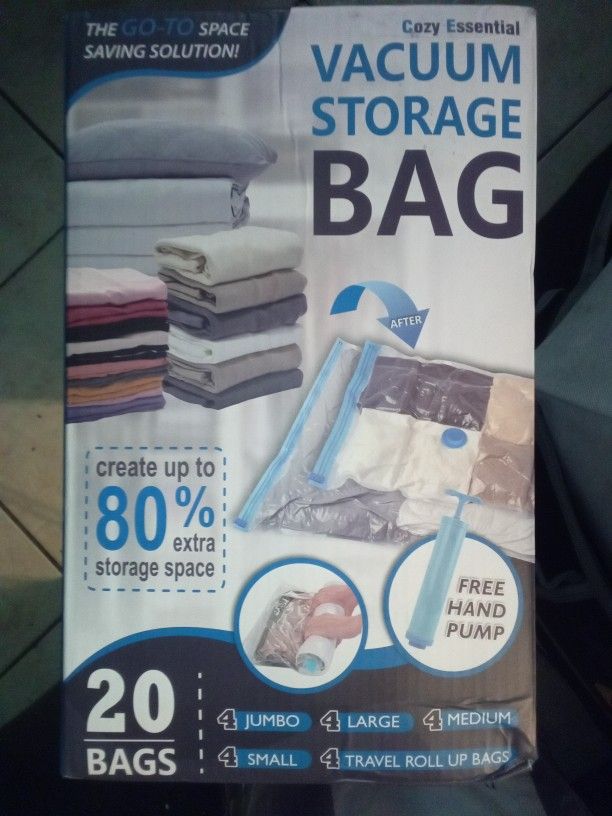 Vacuum Storage Bags With Pump.