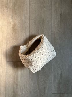 Woven Leather Mini Hobo Bag Bottega Inspired