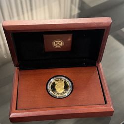 2014-W 3/4 oz Gold Kennedy Half Dollar Commem Proof (w/Box & COA)