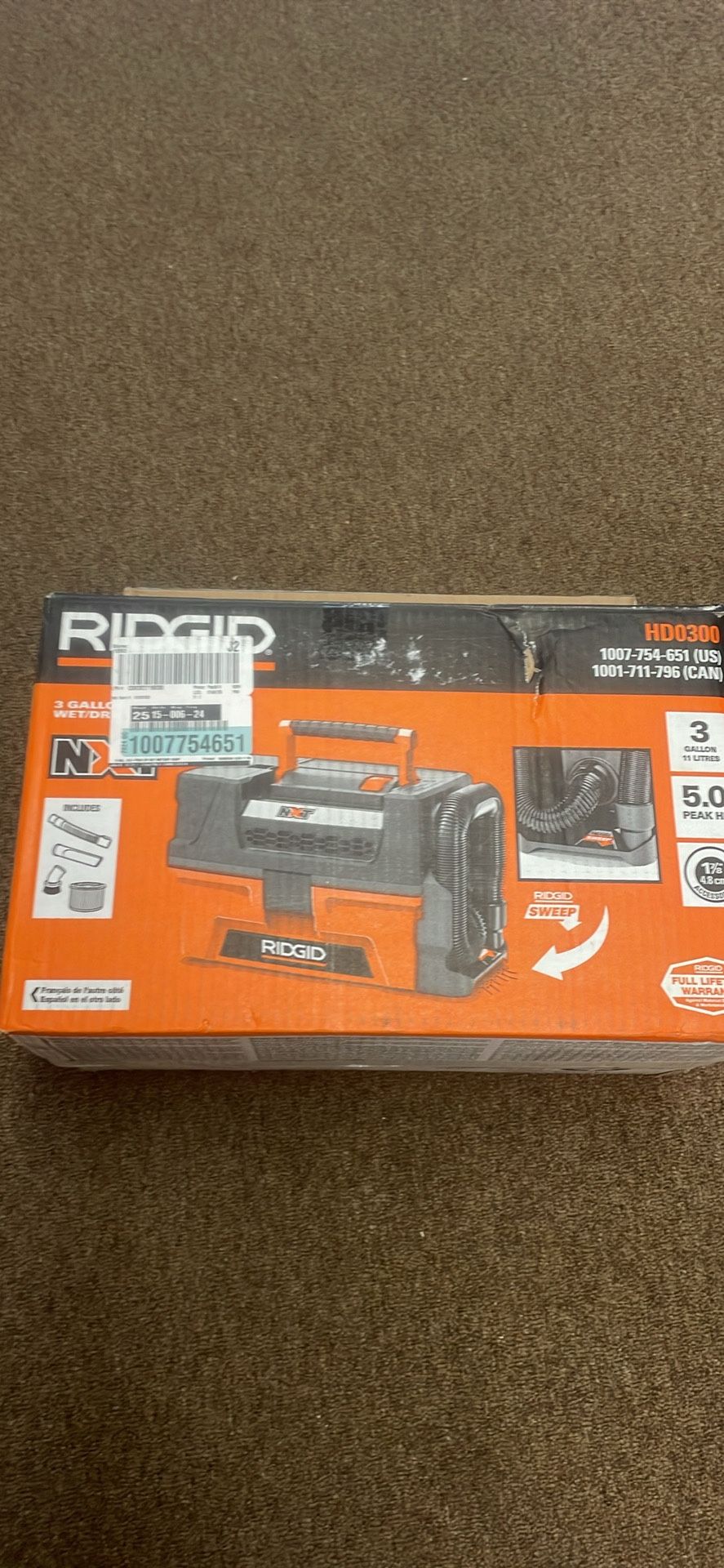 Ridgid Vacc