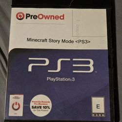 PS3 Minecraft Story Mode Video Game