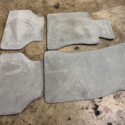 FRONT REAR GRAY FLOOR MATS BMW E60 550i 535i 545i 530i 525i