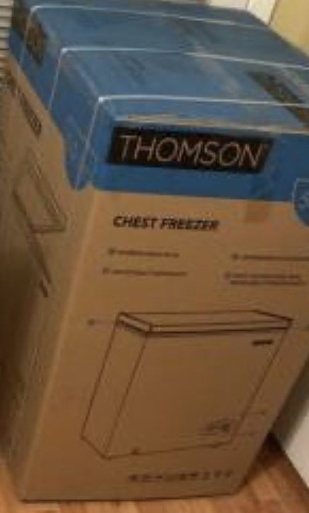 New sealed Thompson 7.0 cu. ft. Deep Chest Freezer 7 cubic feet white energy efficient