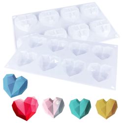 2 Heart Shaped Molds