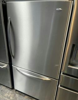 Amana Bottom Freezer Stainless Steel Fridge Large Capacity