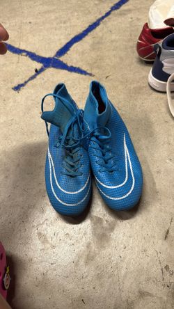 Blue Nike Cleats