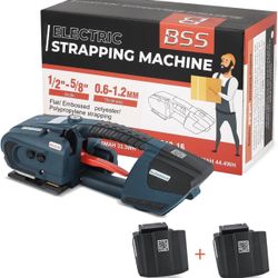 Electric Strapping Machine Fits 1/2-5/8" PP PET Straps Automatic Strapping Tool