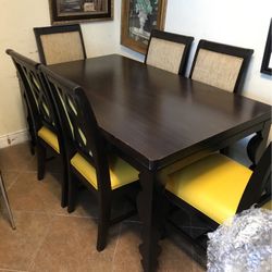Dining Room Table With 6 Chairs 