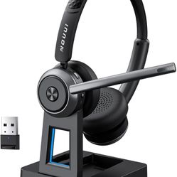 Wireless Headset with Mic for Work