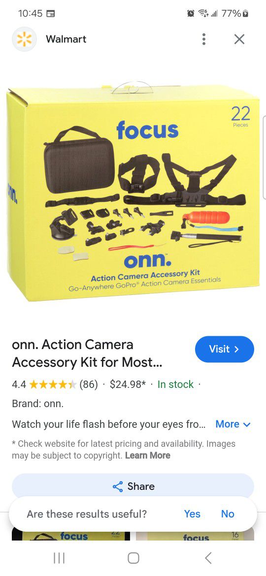 Focus Action Camera Accessory Kit For GoPro Action Camera Essentials