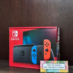 Nintendo Switch V2 Gaming Console New - Pay $5 today and pay the rest later -