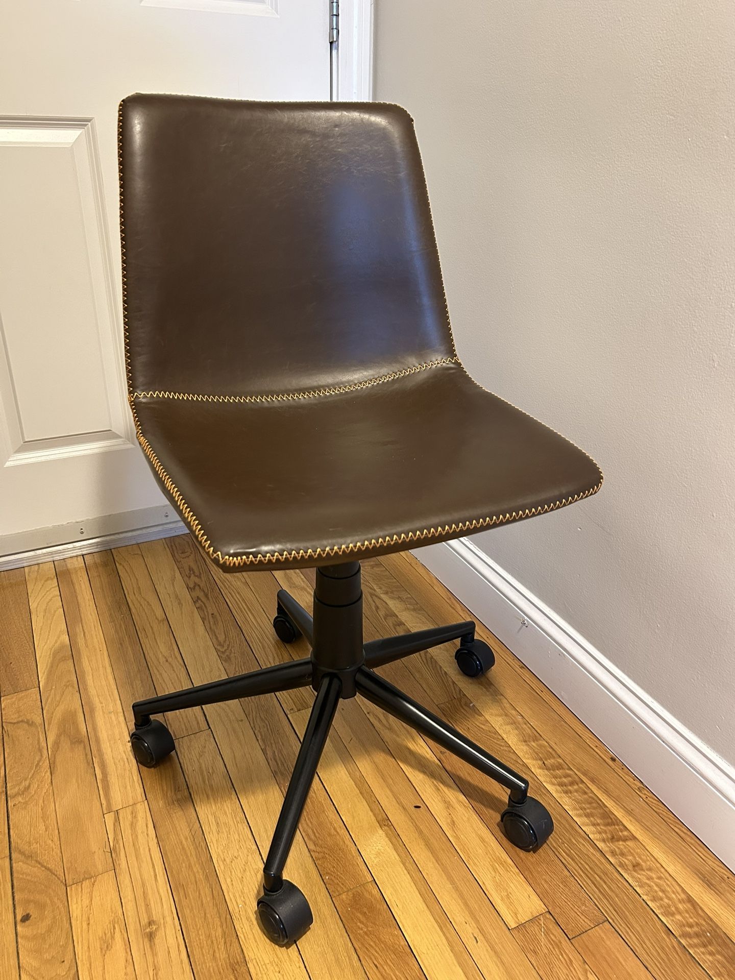 Office Chair - Brown Leather