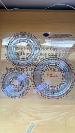 Creative Memories Circle Cutting Template Set with Sizing Guide