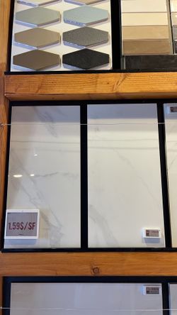 12x24 Calacatta Grey Porcelain Tile Only1.59$/sf