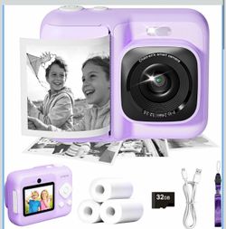 Kids instant print camera
