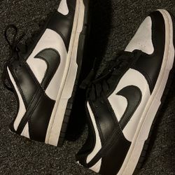 nike panda dunks black & white 