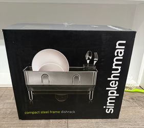 simplehuman compact steel frame dishrack